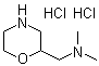 N,N-二甲基-2-吗啉甲胺盐酸盐分子结构 (CAS 122894-40-0)