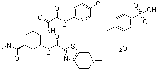 伊多塞班对甲苯磺酸盐一水合物分子结构 (CAS 1229194-11-9)