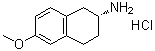 (2R)-1,2,3,4-四氢-6-甲氧基-2-萘胺盐酸盐分子结构 (CAS 1229244-90-9)
