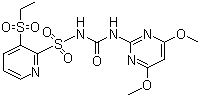 CAS # 122931-48-0, Rimsulfuron, N-(((4,6-dimethoxy-2-pyrimidinyl)amino)carbonyl)-3-(ethylsulfonyl)-2-pyridinesulfonamide, DPX-E9636, Dupont E9636, Titus