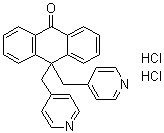 structure of CAS# 122955-13-9, 10,10-二(4-吡啶基甲基)-9(10H)-蒽酮二盐酸盐