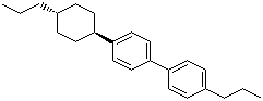 反式-4-(4-丙基环己基)-4'-丙基联苯分子结构 (CAS 122957-72-6)