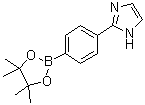 2-[4-(4,4,5,5-四甲基-1,3,2-二氧硼杂环戊烷-2-基)苯基]-1H-咪唑分子结构 (CAS 1229584-17-1)