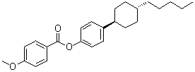 4-甲氧基苯甲酸 4-(反式-4-戊基环己基)苯基酯分子结构 (CAS 1229648-08-1)