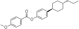 4-甲氧基苯甲酸 4-(反式-4-丙基环己基)苯基酯分子结构 (CAS 1229648-09-2)