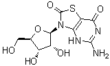 CAS # 122970-40-5, Isatoribine, 7-Thia-8-oxoguanosine, ANA 245, ICN 10146, Immunosine, Immusine