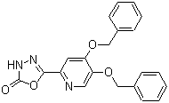 CAS 登录号：1229937-09-0, 5-[4,5-双(苯甲氧基)-2-吡啶基]-1,3,4-恶二唑-2(3H)-酮