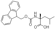 N-[(9H-芴-9-基甲氧基)羰基]-2-甲基-D-亮氨酸分子结构 (CAS 1231709-23-1)