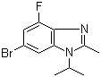 structure of CAS# 1231930-33-8, 6-溴-4-氟-2-甲基-1-(1-甲基乙基)-1H-苯并咪唑