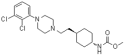 CAS # 1231947-89-9, trans-N-[4-[2-[4-(2,3-Dichlorophenyl)piperazin-1-yl]ethyl]cyclohexyl]carbamic acid methyl ester