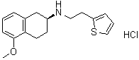 structure of CAS# 1232344-35-2, N-[(2S)-1,2,3,4-四氢-5-甲氧基-2-萘基]-2-噻吩乙胺盐酸盐