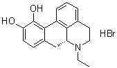 N-乙基去甲阿朴吗啡氢溴酸盐分子结构 (CAS 123240-93-7)