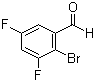 2-溴-3,5-二氟苯甲醛分子结构 (CAS 1232407-50-9)