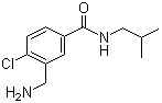 3-(氨基甲基)-4-氯-N-(2-甲基丙基)苯甲酰胺分子结构 (CAS 1233025-09-6)