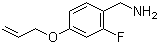 4-(烯丙氧基)-2-氟苯甲胺分子结构 (CAS 1233026-07-7)