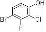 4-溴-2-氯-3-氟苯酚分子结构 (CAS 1233026-52-2)