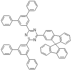 CAS # 1233200-52-6, 2-(9,9'-Spirobi[9H-fluoren]-2-yl)-4,6-bis([1,1':3',1''-terphenyl]-5'-yl)-1,3,5-triazine