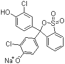 structure of CAS# 123333-64-2, Chlorphenol Red sodium salt