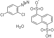 structure of CAS# 123333-91-5, 2,4-二氯重氮苯 1,5-萘二磺酸盐水合物