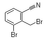 3-溴-2-(溴甲基)苯甲腈分子结构 (CAS 1233479-42-9)