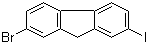 2-溴-7-碘芴分子结构 (CAS 123348-27-6)