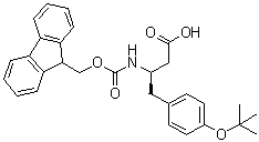 (betaR)-4-(1,1-二甲基乙氧基)-beta-[[(9H-芴-9-基甲氧基)羰基]氨基]苯丁酸分子结构 (CAS 1233495-02-7)