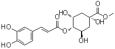4-O-(E)-咖啡酰基奎宁酸甲酯分子结构 (CAS 123372-74-7)