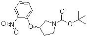 (3S)-3-(2-Nitrophenoxy)-1-pyrrolidinecarboxylic acid 1,1-dimethylethyl ester molecular structure (CAS 1233860-24-6)