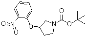 (3R)-3-(2-硝基苯氧基)-1-吡咯烷羧酸叔丁酯分子结构 (CAS 1233860-27-9)