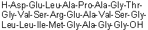 L-alpha-天冬氨酰-L-alpha-谷氨酰-L-亮氨酰-L-丙氨酰-L-脯氨酰-L-丙氨酰甘氨酰-L-苏氨酰甘氨酰-L-缬氨酰-L-丝氨酰-L-精氨酰-L-alpha-谷氨酰-L-丙氨酰-L-缬氨酰-L-丝氨酰甘氨酰-L-亮氨酰-L-亮氨酰-L-异亮氨酰-L-蛋氨酰甘氨酰-L-丙氨酰甘氨酰甘氨酸分子结构 (CAS 1233876-43-1)