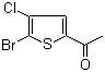 1-(5-溴-4-氯-2-噻吩基)乙酮分子结构 (CAS 123418-66-6)