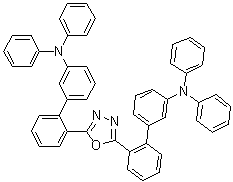 2,5-二(3''-二苯基氨基-1',1''-联苯-2'-基)-1,3,4-恶二唑分子结构 (CAS 1234182-74-1)