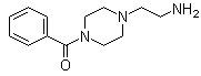 4-苯甲酰基-1-哌嗪乙胺分子结构 (CAS 123469-39-6)
