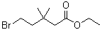5-溴-3,3-二甲基戊酸乙酯分子结构 (CAS 123469-83-0)