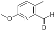 6-甲氧基-3-甲基吡啶-2-甲醛分子结构 (CAS 123506-64-9)