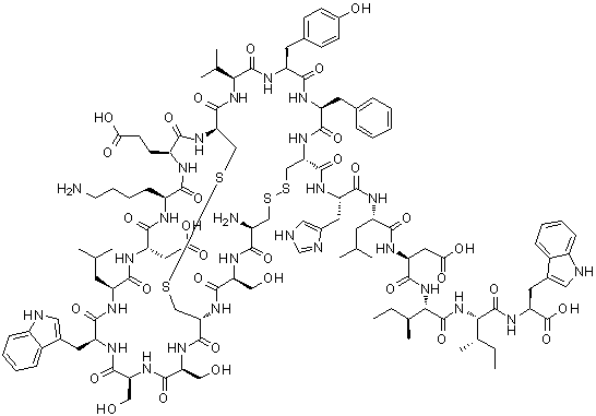 人内皮素-2分子结构 (CAS 123562-20-9)
