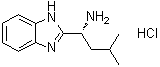 structure of CAS# 1235643-62-5, (alphaR)-alpha-(2-Methylpropyl)-1H-benzimidazole-2-methanamine hydrochloride