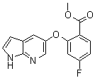 CAS # 1235865-75-4, Methyl 2-[(1H-pyrrolo[2,3-b]pyridin-5-yl)oxy]-4-fluorobenzoate