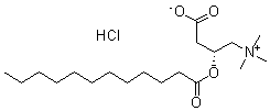 月桂酰左旋肉碱盐酸盐分子结构 (CAS 1236182-69-6)