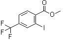 2-Iodo-4-trifluoromethylbenzoic acid methyl ester molecular structure (CAS 1236303-09-5)