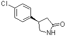 CAS # 123632-35-9, (R)-Baclofen lactam, (-)-Baclofenlactam, (4R)-4-(4-Chlorophenyl)pyrrolidin-2-one