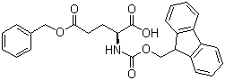structure of CAS# 123639-61-2, Fmoc-L-谷氨酸-gamma-苄酯
