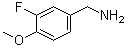 3-氟-4-甲氧基苯甲胺分子结构 (CAS 123652-95-9)