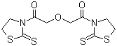 3,3'-[氧基双(1-氧代-2,1-乙二基)]双-2-噻唑烷硫酮分子结构 (CAS 123845-13-6)