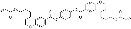 structure of CAS# 123864-17-5, 对苯双[4-[6-(丙烯酰氧基)己氧基]苯甲酸]酯