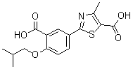 CAS # 1239233-87-4, 2-[3-Carboxy-4-(2-methylpropoxy)phenyl]-4-methyl-5-thiazolecarboxylic acid
