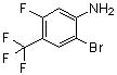 2-溴-5-氟-4-(三氟甲基)苯胺分子结构 (CAS 1239463-37-6)