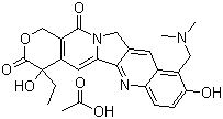 托泊替康醋酸盐分子结构 (CAS 123948-88-9)