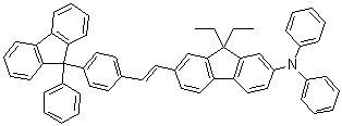 CAS # 1239588-65-8, 9,9-Diethyl-N,N-diphenyl-7-[2-[4-(9-phenyl-9H-fluoren-9-yl)phenyl]ethenyl]-9H-fluoren-2-amine