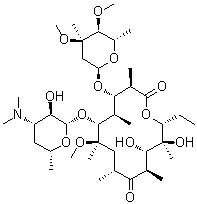 4'-O-甲基克拉霉素分子结构 (CAS 123967-58-8)